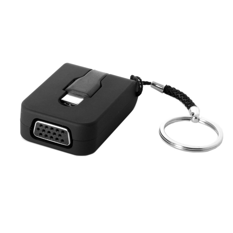 CY UC-072 1080P Mini USB Type-C to VGA Adapter for MacBook / Surface Pro 4 / Google New Chromebook Pixel etc.-7