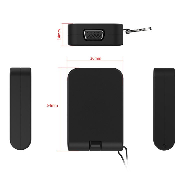 CY UC-072 1080P Mini USB Type-C to VGA Adapter for MacBook / Surface Pro 4 / Google New Chromebook Pixel etc.-9