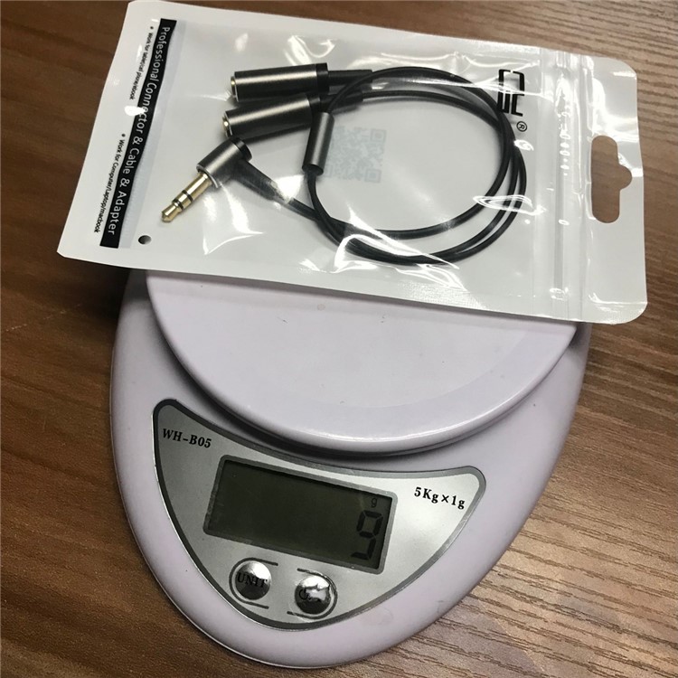 3.5mm Stereo Headphone Audio Cable Splitter Male to 2 Female 90 Degree Angled for Earphone-10