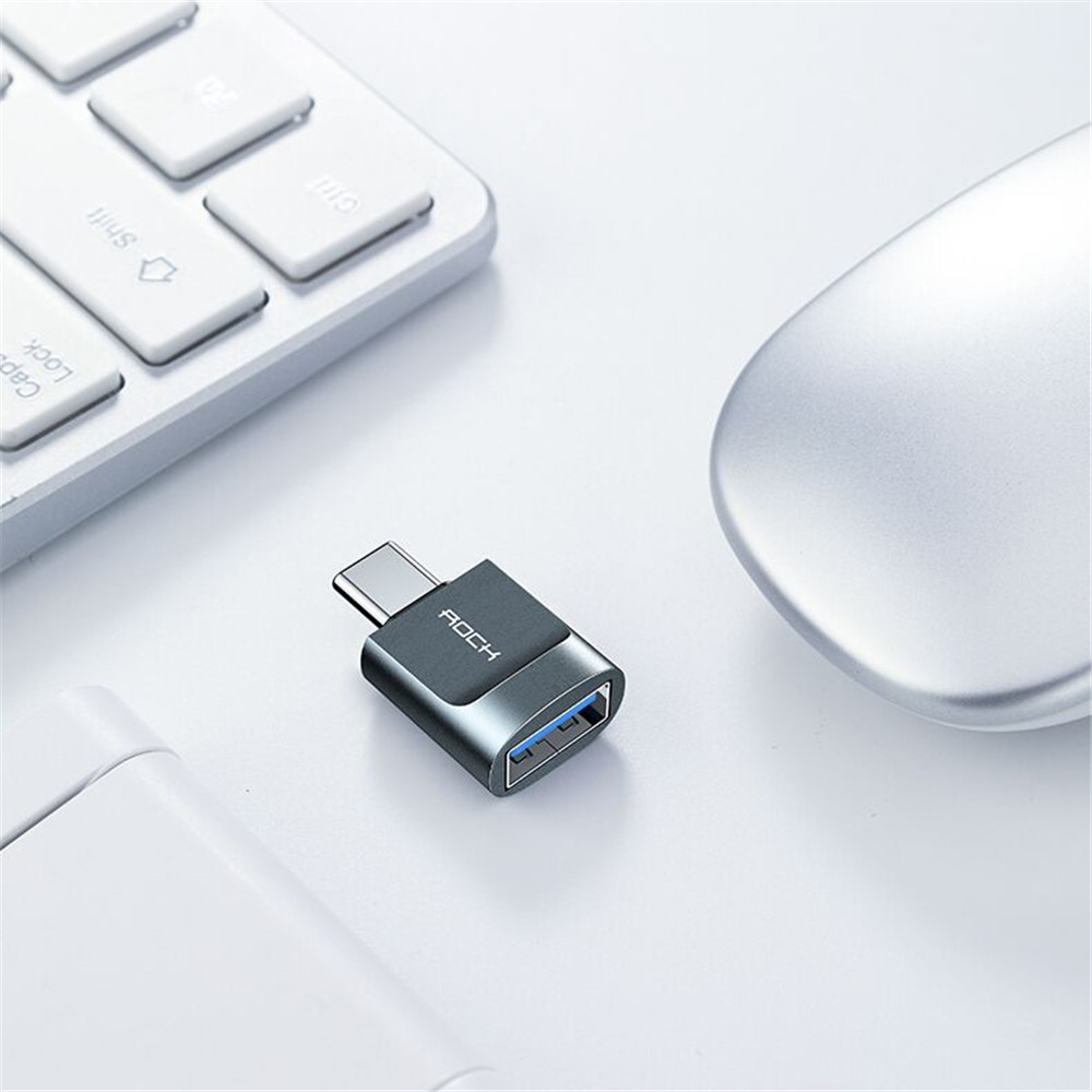 ROCK USB Female to Type-C Male OTG Data Adapter-2