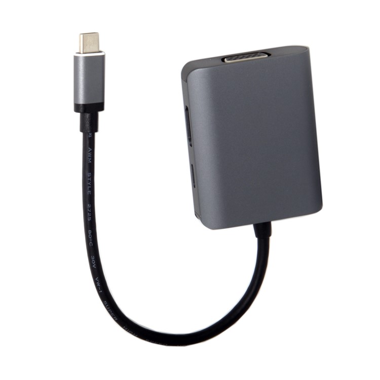 USB C to HDMI 4K VGA 1080P Type C Adapter USB-C with Power for Laptop & Phone S8 S9 Mate10-10