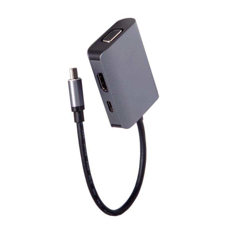 USB C to HDMI 4K VGA 1080P Type C Adapter USB-C with Power for Laptop & Phone S8 S9 Mate10-9