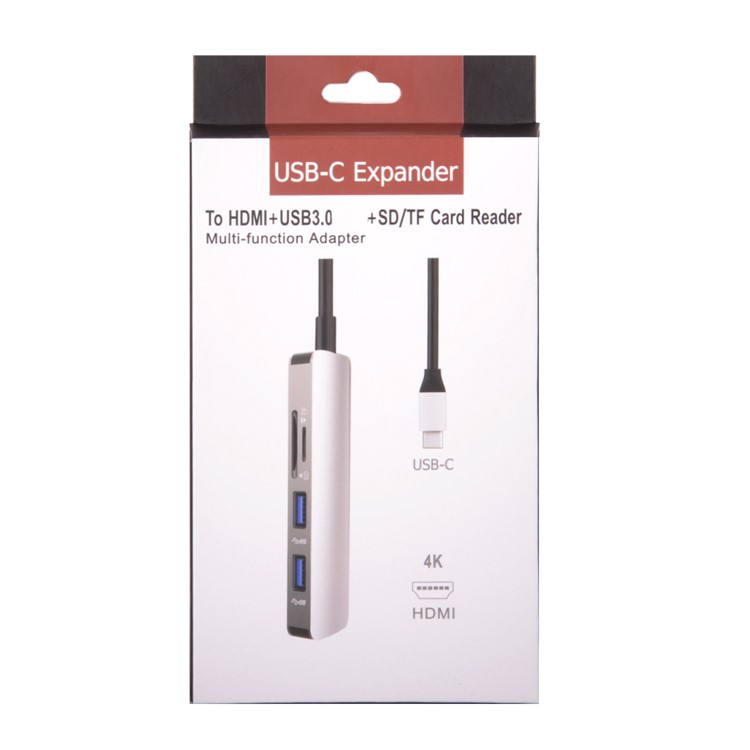 USB 3.1 Type-C USB-C to HDMI & Dual Ports 3.0 Hub & SD Card Reader for PC Laptop & Macbook-11