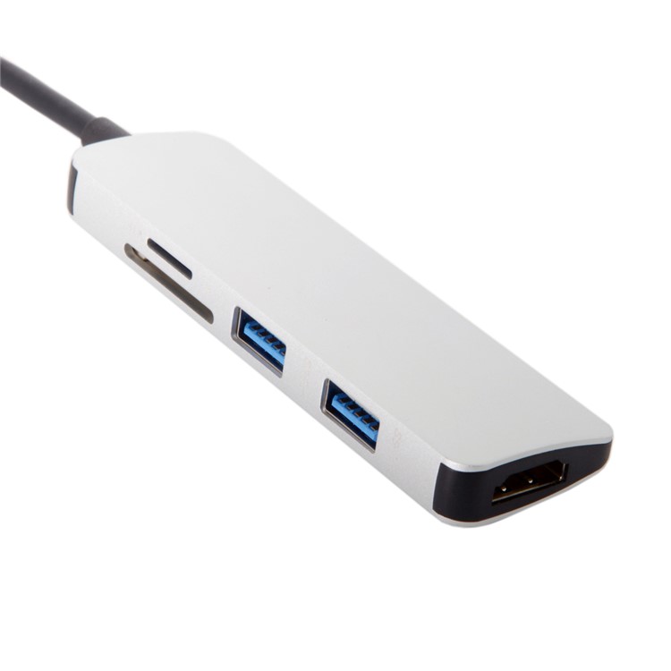 USB 3.1 Type-C USB-C to HDMI & Dual Ports 3.0 Hub & SD Card Reader for PC Laptop & Macbook-8