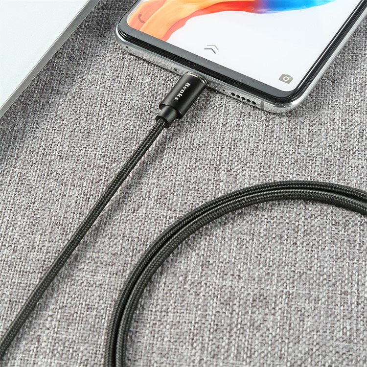 BENKS D21 Magnetic Adsorption Micro USB Charging Cable 1.2m for Samsung Sony etc. - Black-4
