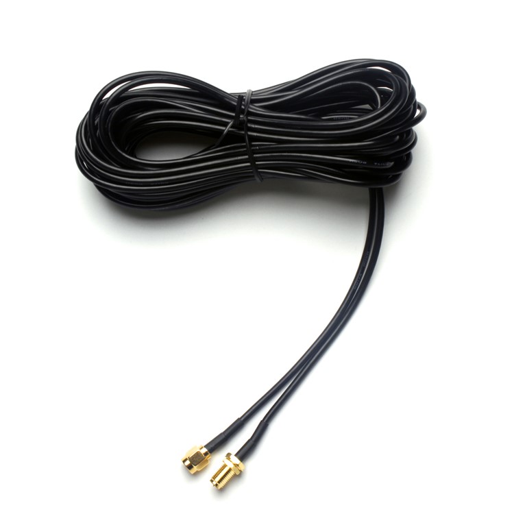 9m RP-SMA SMA Male to Female WiFi Antenna Extension Cable - Black-1
