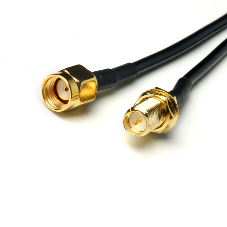 9m RP-SMA SMA Male to Female WiFi Antenna Extension Cable - Black-3