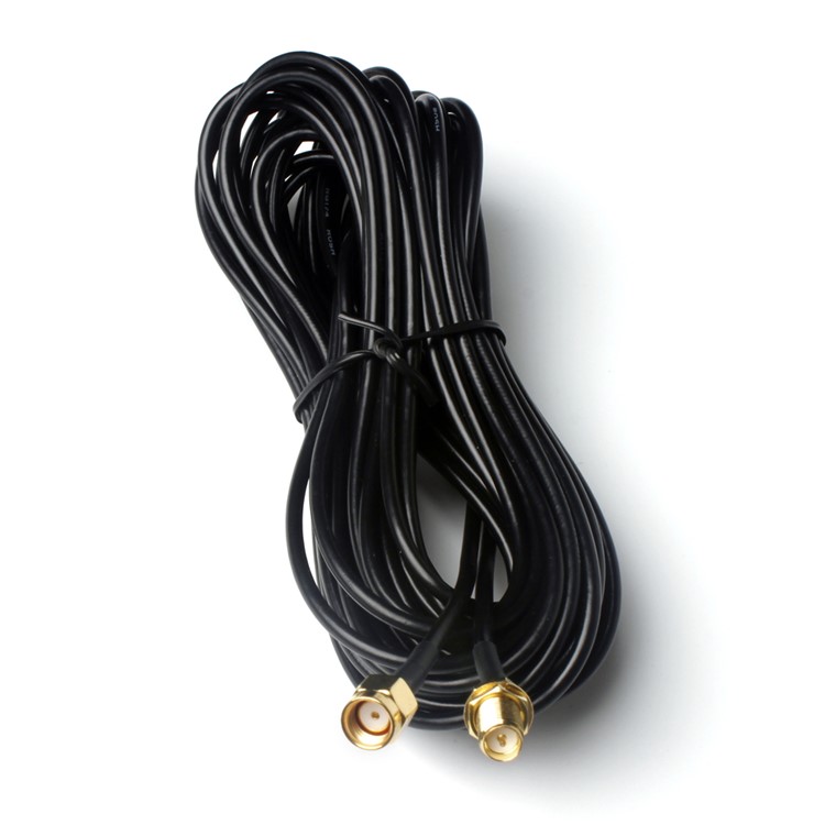 9m RP-SMA SMA Male to Female WiFi Antenna Extension Cable - Black-4