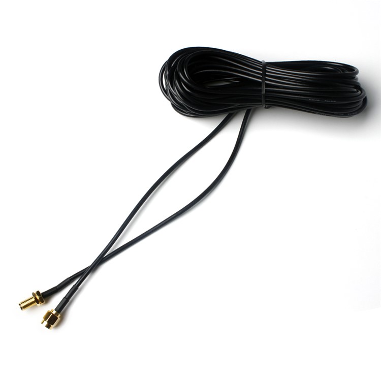 9m RP-SMA SMA Male to Female WiFi Antenna Extension Cable - Black-6
