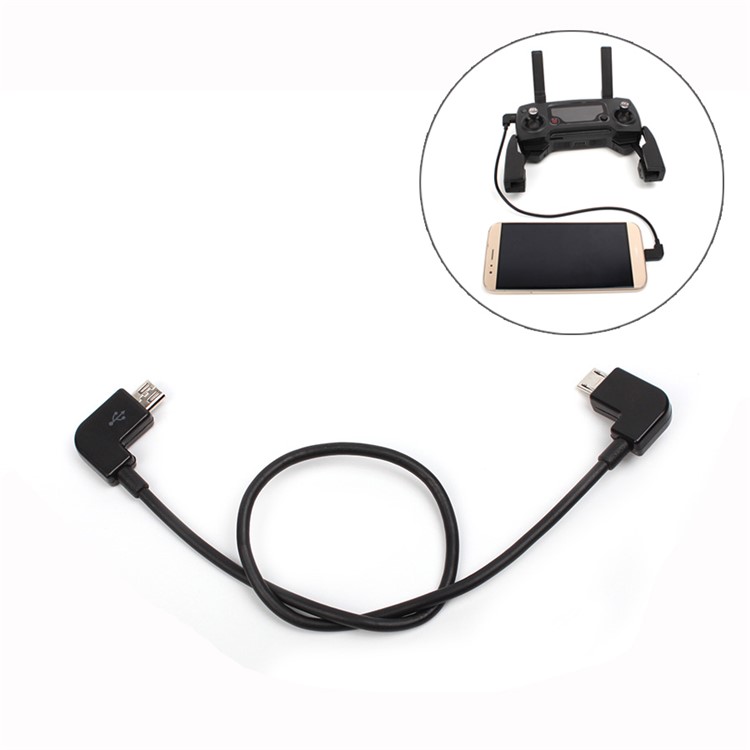 Micro USB to Micro USB Remote Control Converting Data Cable for DJI Spark/Mavic Pro Controller-1