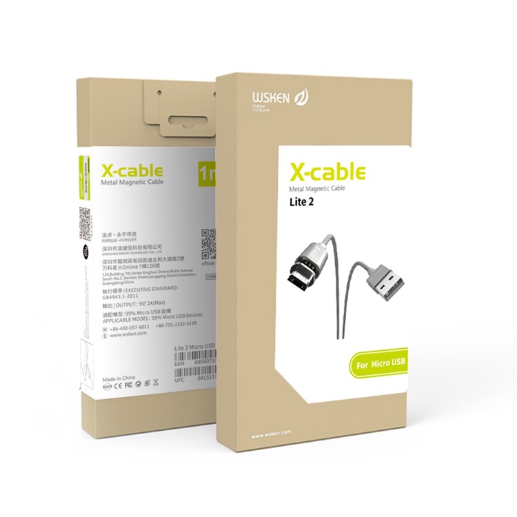 WSKEN Lite 2 Series Magnetic Micro USB Charging Cable for Samsung HTC Huawei-15