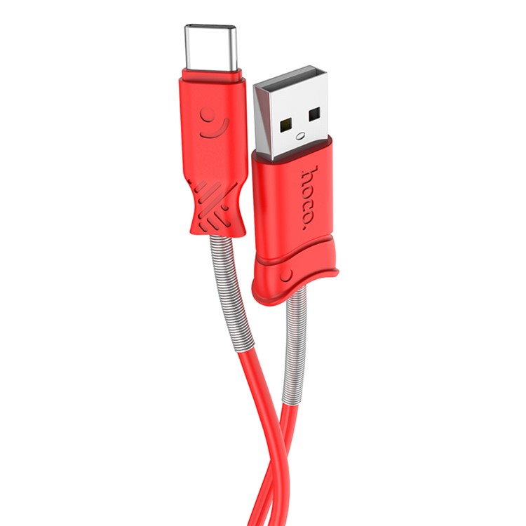 

HOCO X24 1.0M Pisces Series Type-C USB Data Sync Charging Cord Cable for Samsung Huawei LG - Red, Nokia 8