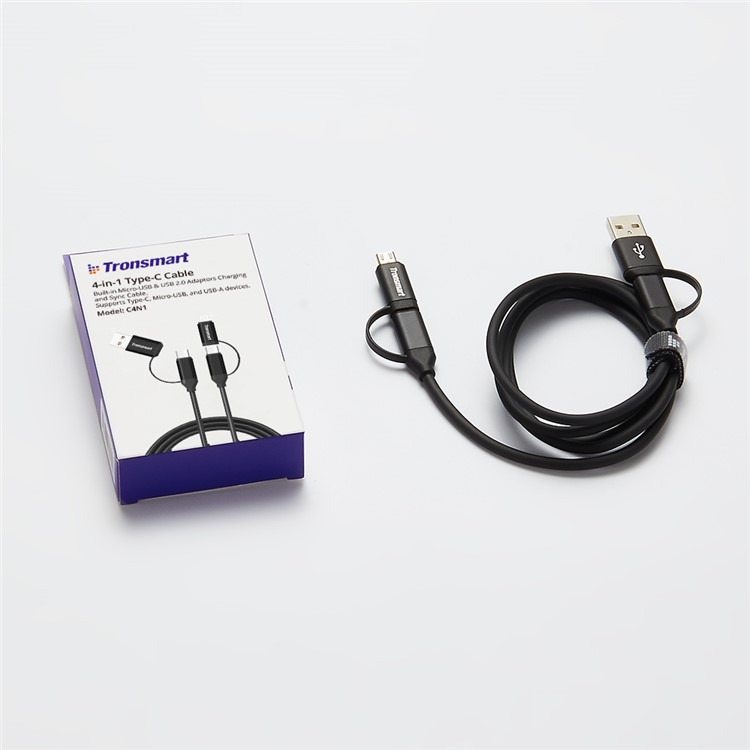 300Pcs/Set TRONSMART C4N1 4-in-1 Type-C to Micro USB and USB 2.0 Data Sync Charging Cable-10
