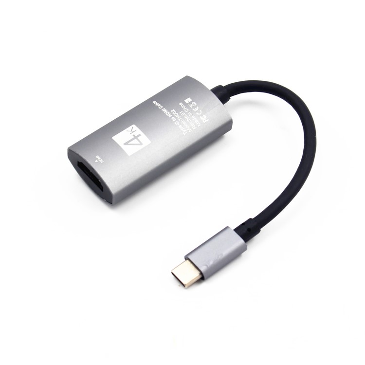 

USB-C Type-C to HDMI HDTV Adapter Cable 4Kx2K UHD for Samsung Galaxy S9 / S8 etc. - Grey, Galaxy S9+