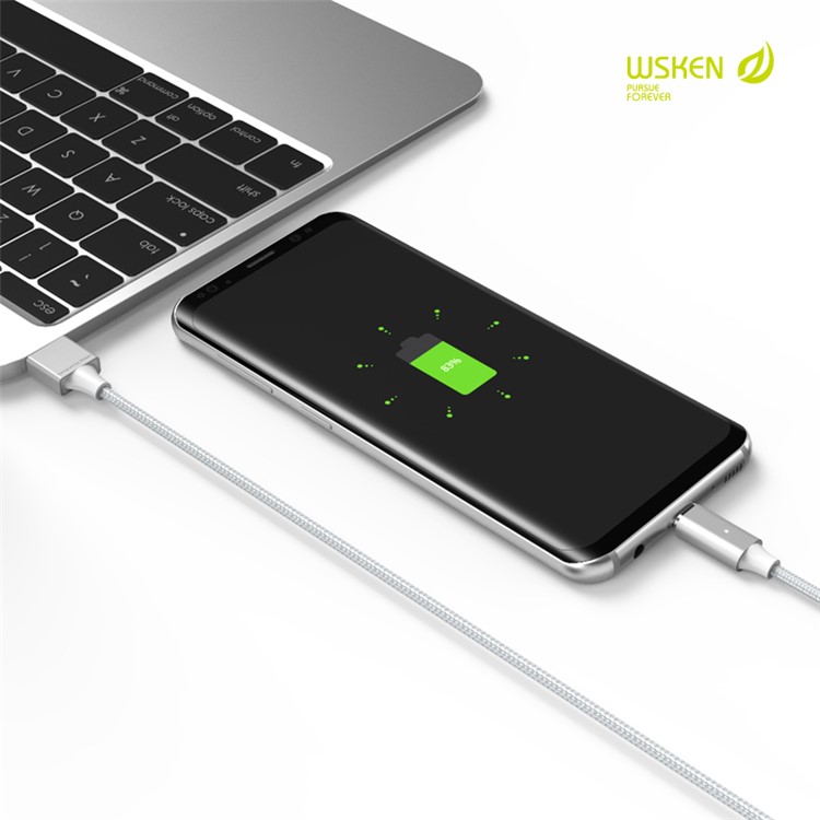 WSKEN Lite 2 Metal Magnetic Charging Cable for iPhone Samsung Huawei-10