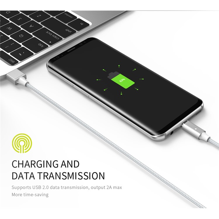WSKEN Lite 2 Metal Magnetic Charging Cable for iPhone Samsung Huawei-13