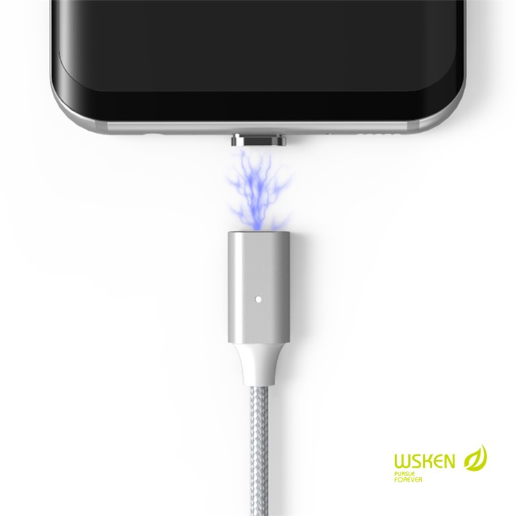 WSKEN Lite 2 Metal Magnetic Charging Cable for iPhone Samsung Huawei-2