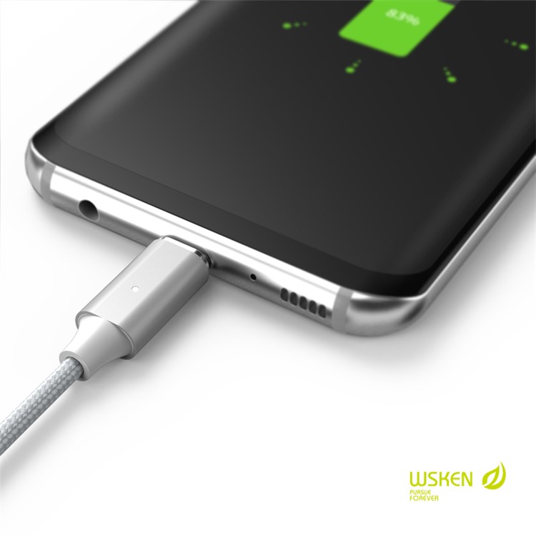 WSKEN Lite 2 Metal Magnetic Charging Cable for iPhone Samsung Huawei-4