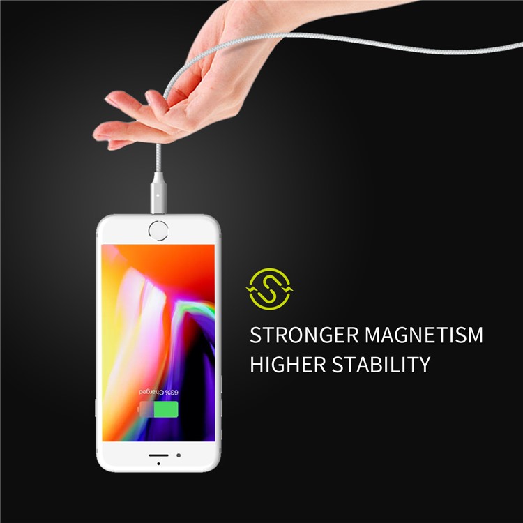 WSKEN Lite 2 Metal Magnetic Charging Cable for iPhone Samsung Huawei-7