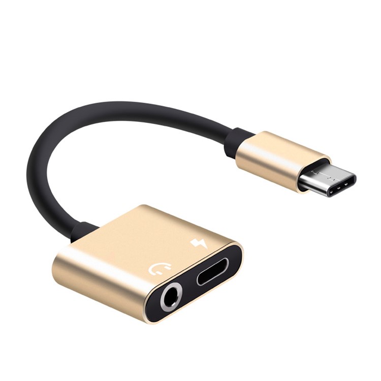 

USB-тип-c - 3,5-мм Аудио Порт & Кабель Адаптера Для Кабеля Адаптера Типа-c - Золото, Mate 10
