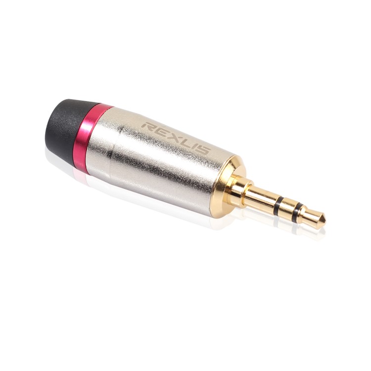 REXLIS TC128 Gold Plating 3.5mm Stereo Jack DIY Headset Adapter 3.5mm Connector-2