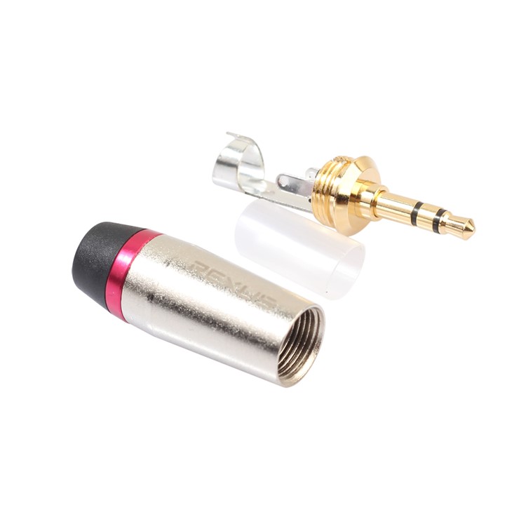 REXLIS TC128 Gold Plating 3.5mm Stereo Jack DIY Headset Adapter 3.5mm Connector-4