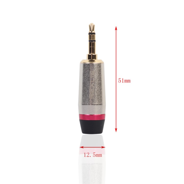 REXLIS TC128 Gold Plating 3.5mm Stereo Jack DIY Headset Adapter 3.5mm Connector-5