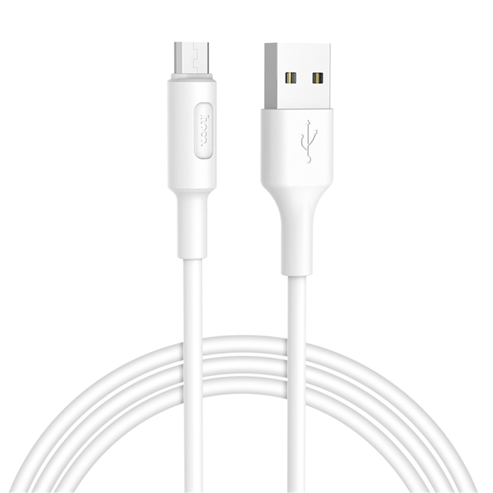 HOCO X25 1M Soarer Micro USB Data Sync Charging Cable - White-1