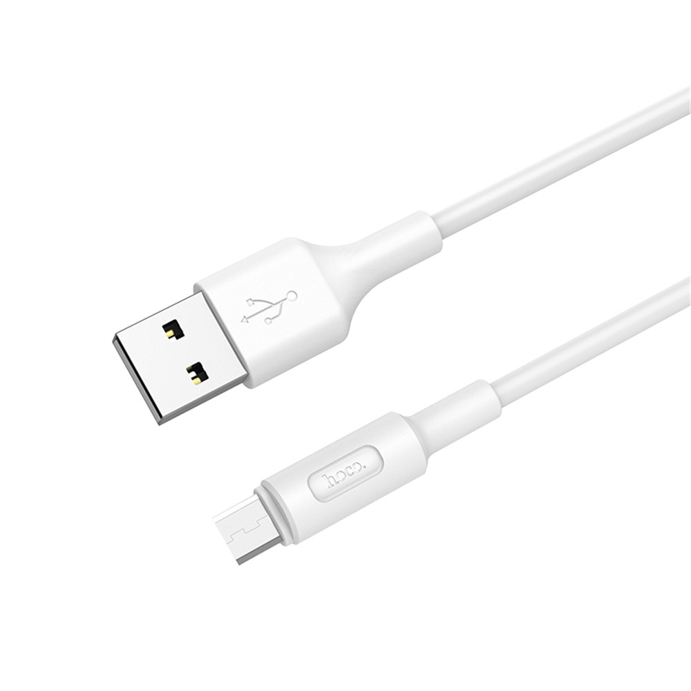 HOCO X25 1M Soarer Micro USB Data Sync Charging Cable - White-3