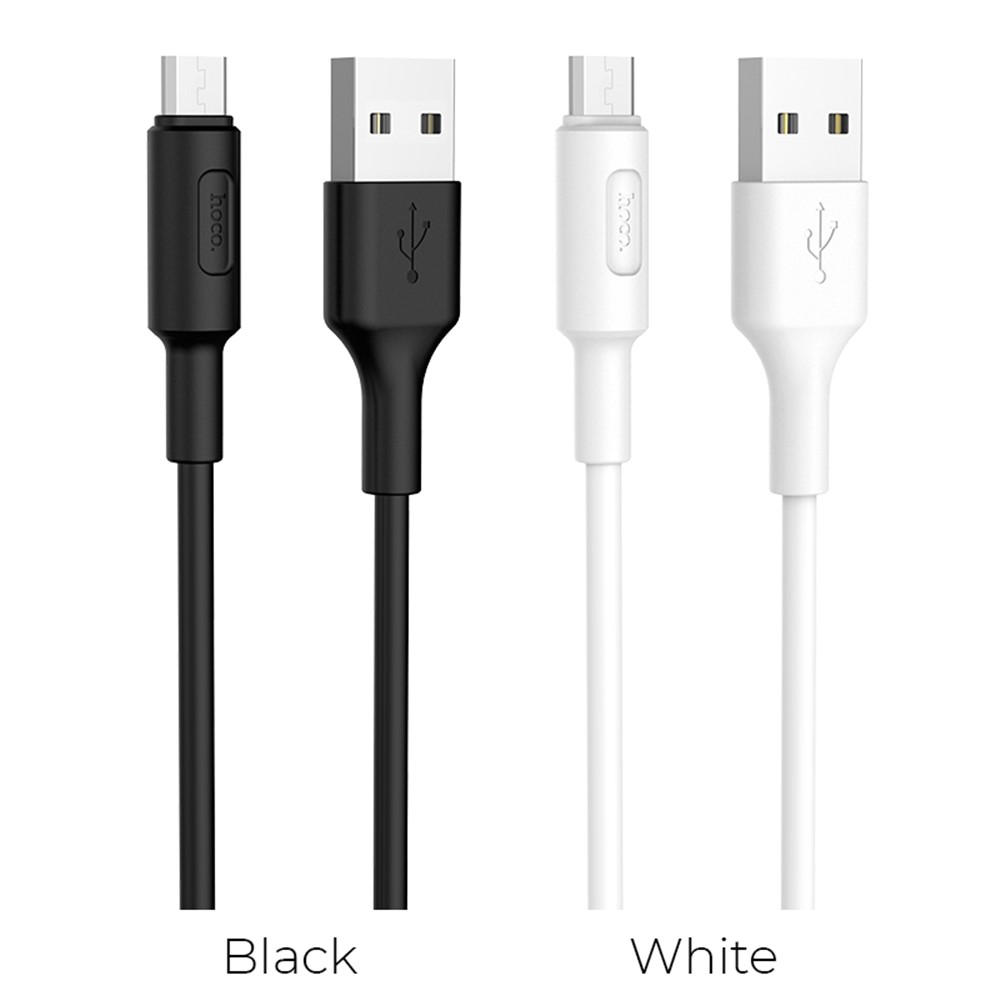 HOCO X25 1M Soarer Micro USB Data Sync Charging Cable - Blanche