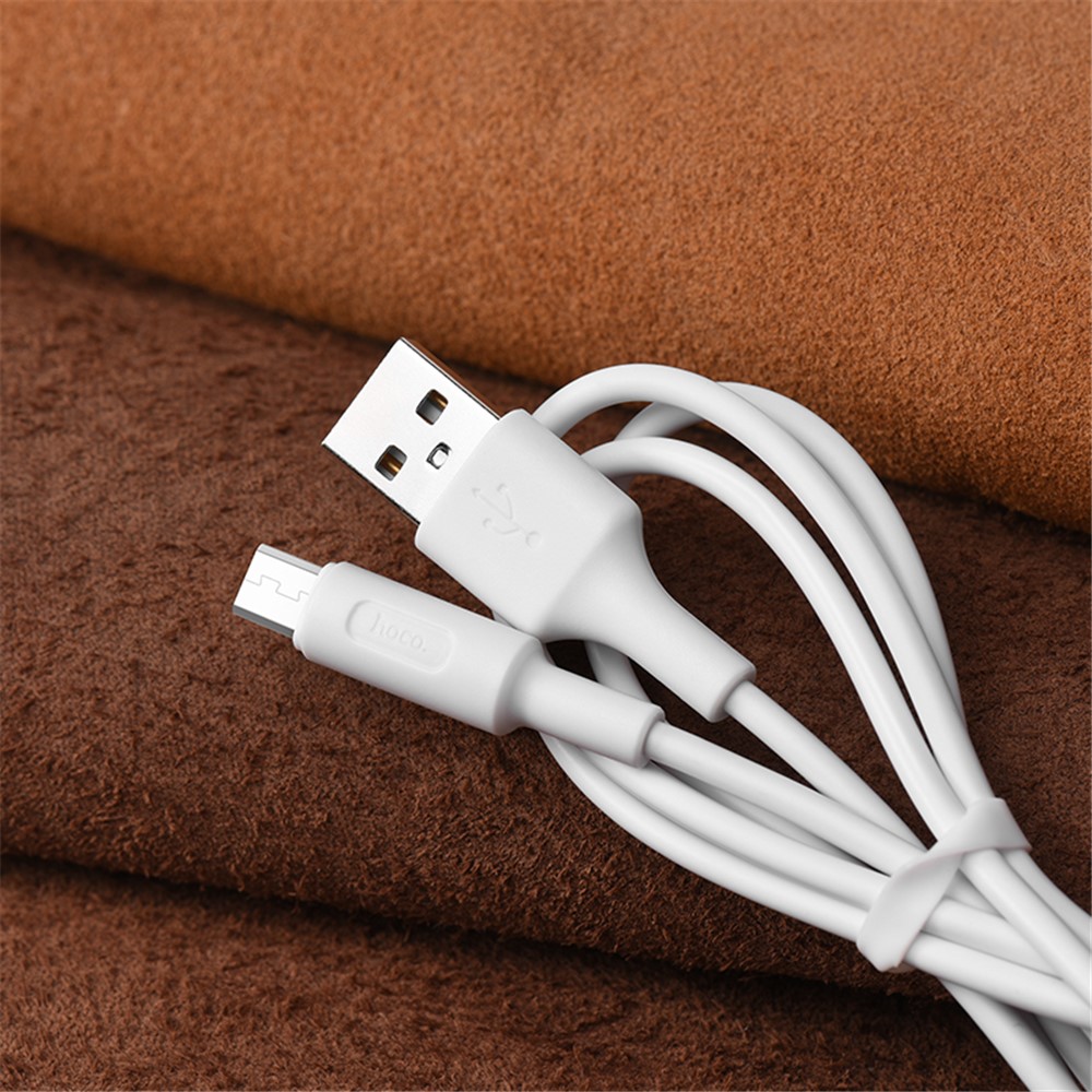 HOCO X25 1M Soarer Micro USB Data Sync Charging Cable - Blanche