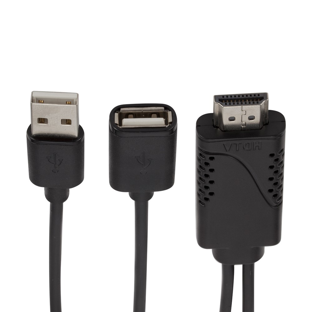 1080P USB Female to HDMI Male HDTV Video Adapter Cable for Android IOS Smartphone and Tablet-2