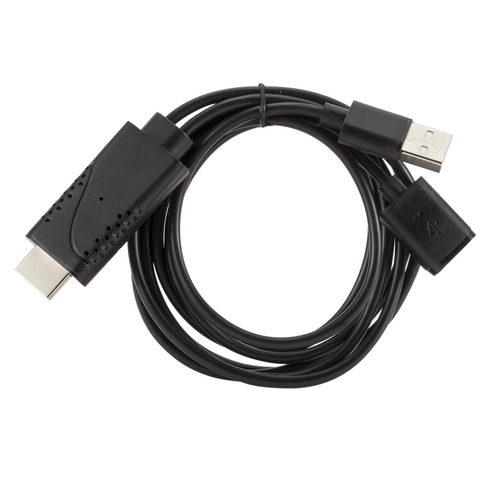 1080P USB Female to HDMI Male HDTV Video Adapter Cable for Android IOS Smartphone and Tablet-3