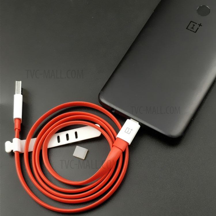 ONEPLUS 1.5m Dash Ladung Typ-C-Flachkabel 4A USB-Schnellladung Datenkabel Für OnePlus 6/5 / 5T / 3 / 3T-7
