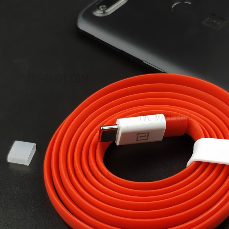 ONEPLUS 1.5m Dash Ladung Typ-C-Flachkabel 4A USB-Schnellladung Datenkabel Für OnePlus 6/5 / 5T / 3 / 3T-8