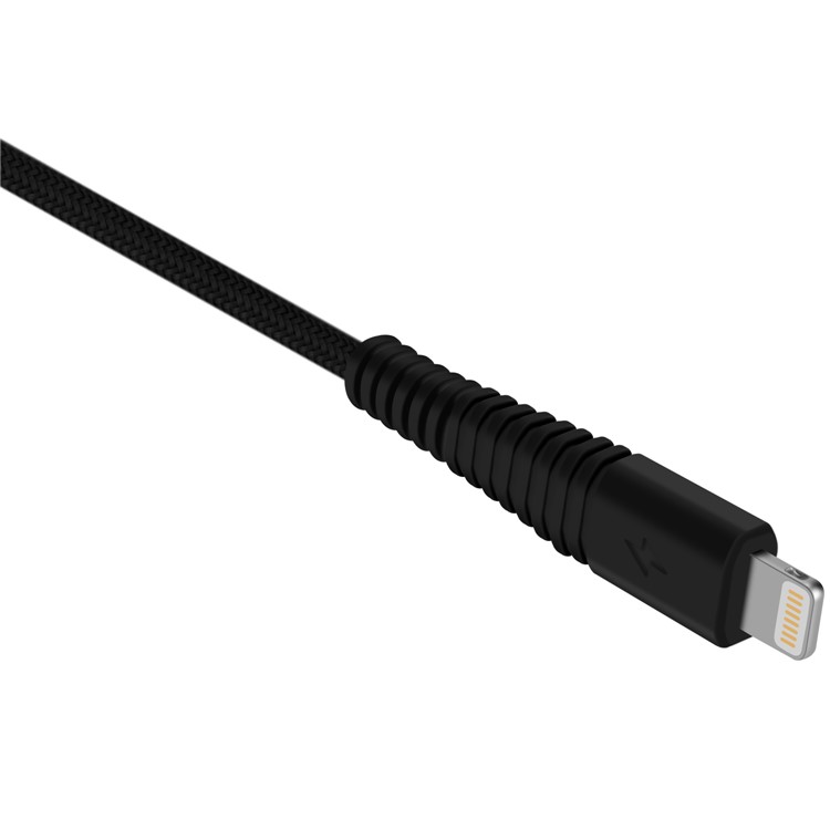 MOMAX Tough Link Apple MFI Certified 2.4A Lightning 8Pin Data Sync Charge Woven Cable 2m-4