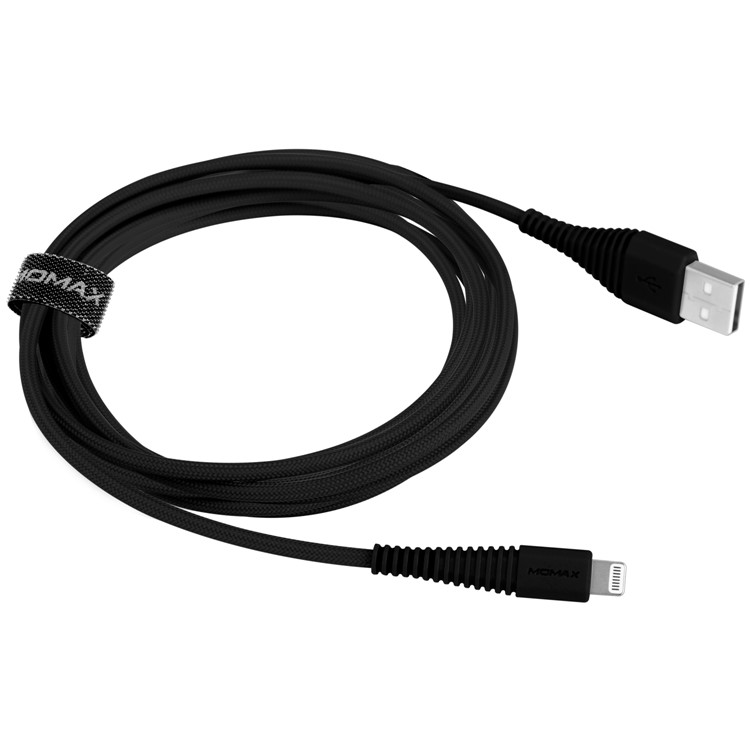 MOMAX Tough Link Apple MFI Certified 2.4A Lightning 8Pin Data Sync Charge Woven Cable 2m-6