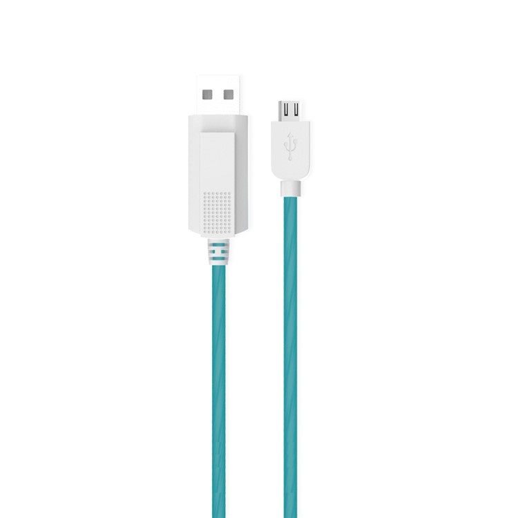 

KUCIPA Luminous 1m Micro USB Data Sync Charge Cord for Samsung HTC LG etc - Blue, Galaxy S7