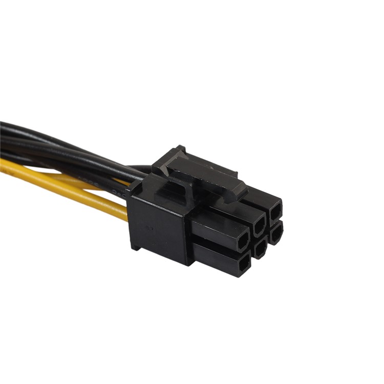 15Pin SATA Power to 6Pin PCIe PCI-e PCI Express Adapter Cable for Video Card-3