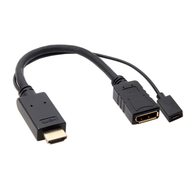 HDMI Source to Female DisplayPort DP Sink 4K 2K Video Cable for PC Laptop Monitor-1