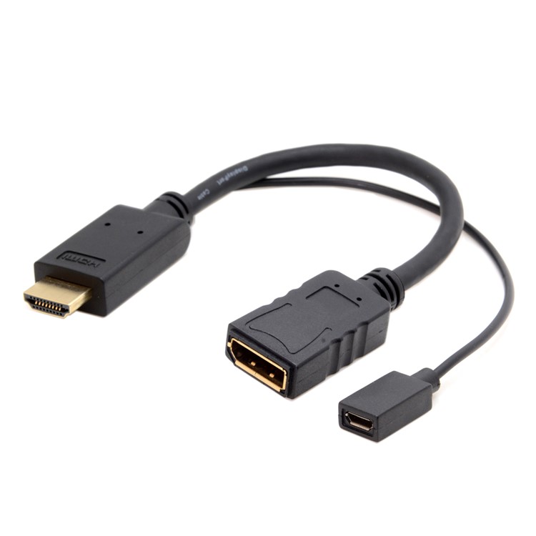 HDMI Source to Female DisplayPort DP Sink 4K 2K Video Cable for PC Laptop Monitor-5