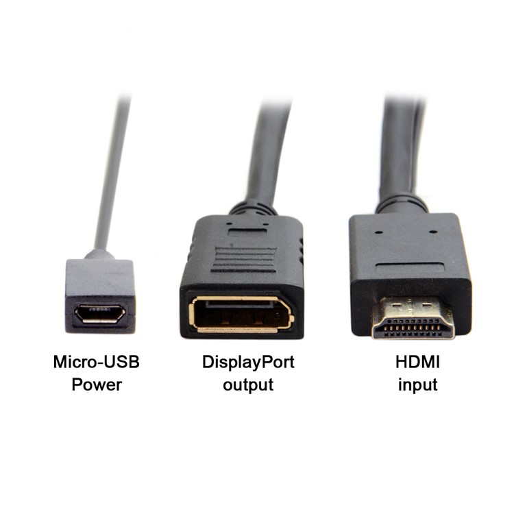 HDMI Source to Female DisplayPort DP Sink 4K 2K Video Cable for PC Laptop Monitor-7