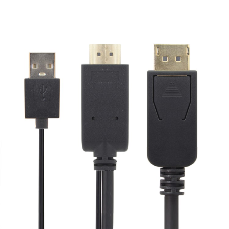 CY DP-070 HDMI Source to Male DisplayPort DP Sink 4K 2K Video Cable for PC Laptop Monitor 2m-3