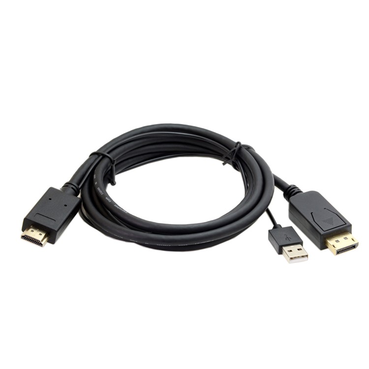 CY DP-070 HDMI Source to Male DisplayPort DP Sink 4K 2K Video Cable for PC Laptop Monitor 2m-4