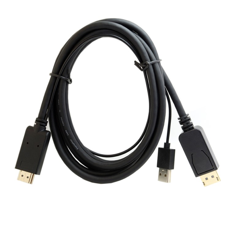 CY DP-070 HDMI Source to Male DisplayPort DP Sink 4K 2K Video Cable for PC Laptop Monitor 2m-6