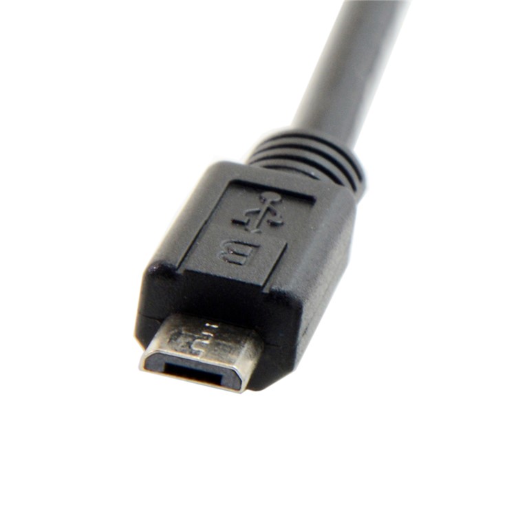 3M Micro USB 5Pin Male to Female Extension Panel Mount Type Cable with Screws-8