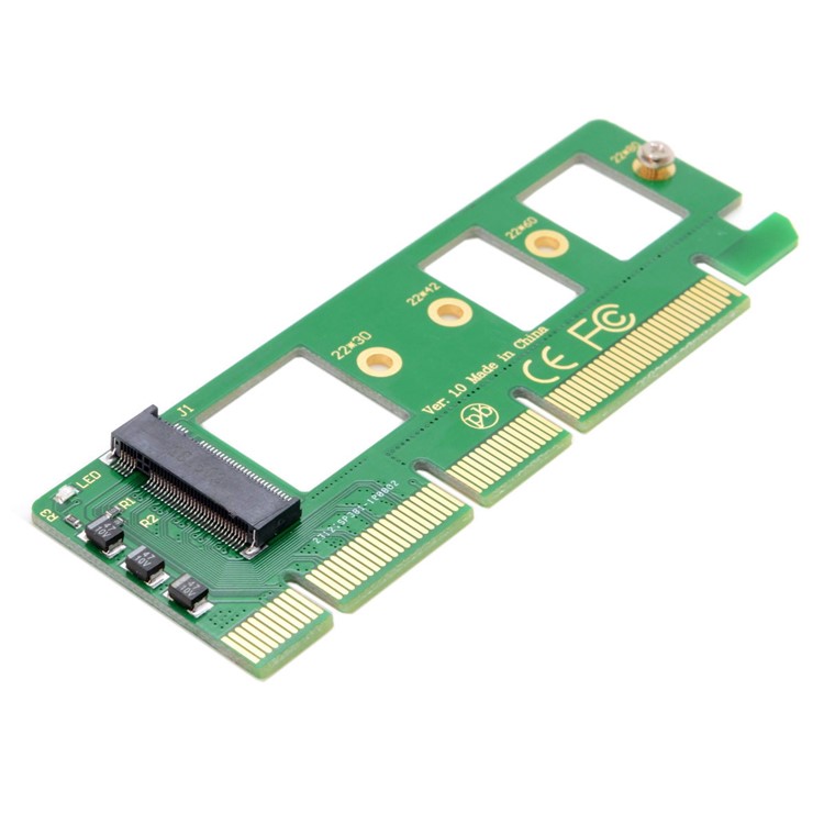 NGFF M-key NVME AHCI SSD to PCI-E 3.0 16x x4 Adapter for XP941 SM951 PM951 A110 m6e 960 EVO SSD-1