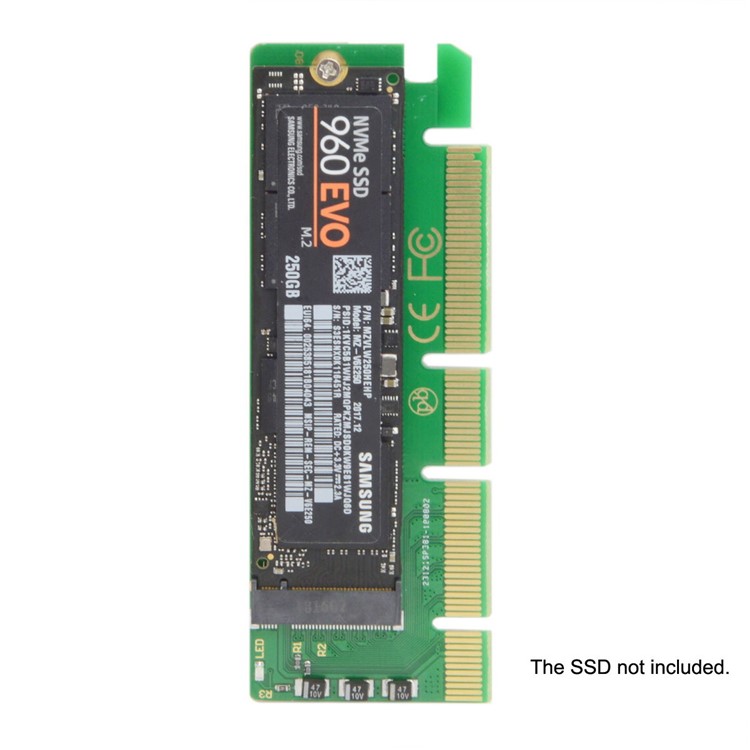 NGFF M-key NVME AHCI SSD to PCI-E 3.0 16x x4 Adapter for XP941 SM951 PM951 A110 m6e 960 EVO SSD-10