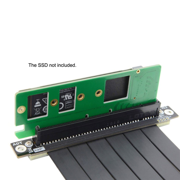 NGFF M-key NVME AHCI SSD to PCI-E 3.0 16x x4 Adapter for XP941 SM951 PM951 A110 m6e 960 EVO SSD-11