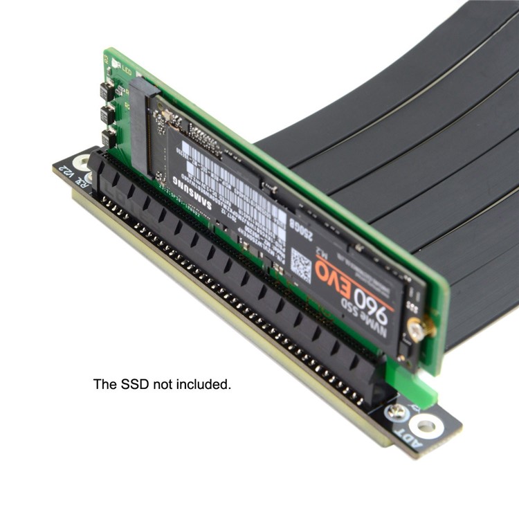NGFF M-key NVME AHCI SSD to PCI-E 3.0 16x x4 Adapter for XP941 SM951 PM951 A110 m6e 960 EVO SSD-13